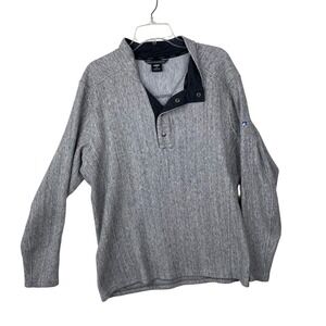 Kuhl Konfrontr Heathered Gray Quarter Snap Long Sleeve Pullover Men’s Size XL